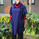 タートルネックベスト ボタン襟