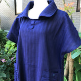 タートルネックベスト ボタン襟