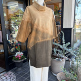 タートルネックプルオーバー 草木染め