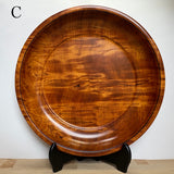 天然杢 栃 皿 大 小