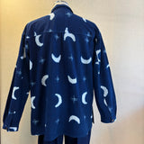 シャツカラー メンズシャツ 藍無地/<NEW>絞り柄