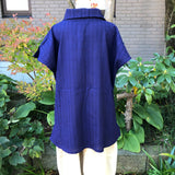 タートルネックベスト ボタン襟