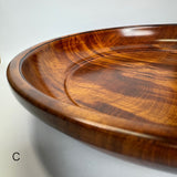 天然杢 栃 皿 大 小