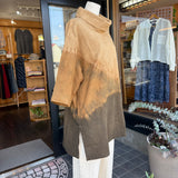 タートルネックプルオーバー 草木染め