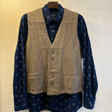 ベスト 藍染 草木染