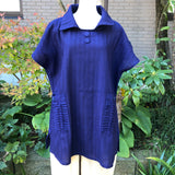 タートルネックベスト ボタン襟