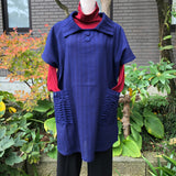 タートルネックベスト ボタン襟