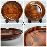 天然杢 栃 皿 大 小