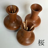 楊枝入れ 桑 槐 桜