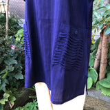 タートルネックベスト ボタン襟