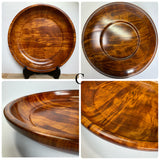 天然杢 栃 皿 大 小