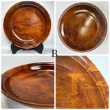 天然杢 栃 皿 大 小