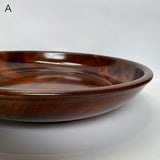 天然杢 栃 皿 大 小