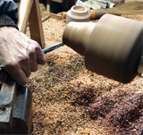 天然杢 栃 根こぶ 半月形