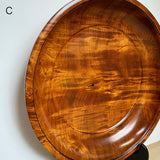 天然杢 栃 皿 大 小