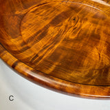 天然杢 栃 皿 大 小