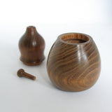 七味唐辛子入れ ひょうたん形 槐