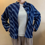 <新作>スタンドカラーブラウス