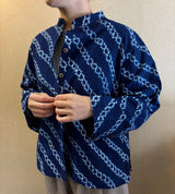 <新作>スタンドカラーブラウス