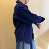 藍染シャツ ユニセックス シャツカラー/スタンドカラー