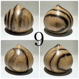 黒柿の香合・小物入れ 宝珠 陣笠 蛤