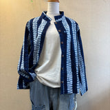 <新作>スタンドカラーブラウス