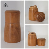 楊枝入れ 蓋付き 桑 桜 槐 紫檀 縞黒檀