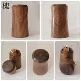 楊枝入れ 蓋付き 桑 桜 槐 紫檀 縞黒檀