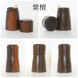 楊枝入れ 蓋付き 桑 桜 槐 紫檀 縞黒檀