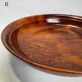 天然杢 栃 皿 大 小