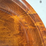 天然杢 栃 皿 大 小