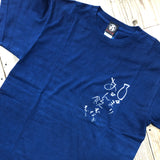 藍染めTシャツ 【あんまり飲むなよ】