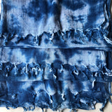 藍染ストール ガーゼ 群雲染め
