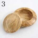 栃の香合・小物入れ 陣笠形 蛤形