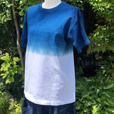 藍染めTシャツ 【グラデーション】