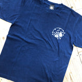 藍染めTシャツ 【桜うさぎ】
