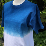 藍染めTシャツ 【グラデーション】