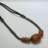 ネックレスパーツ ハンドメイドパーツ 桜、縞黒檀、紫檀