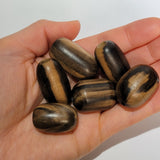 ネックレスパーツ ハンドメイドパーツ 黒柿 楕円形