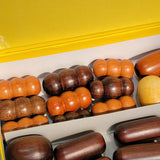 ネックレスパーツ ハンドメイドパーツ 桜、縞黒檀、紫檀