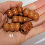 ネックレスパーツ ハンドメイドパーツ 桜、縞黒檀、紫檀