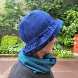 リバーシブル帽子 ゴム入り