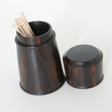 楊枝入れ 蓋付き 桑 桜 槐 紫檀 縞黒檀