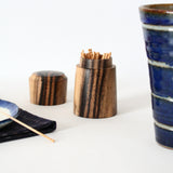 楊枝入れ 蓋付き 桑 桜 槐 紫檀 縞黒檀