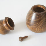 七味唐辛子入れ ひょうたん形 槐