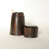 楊枝入れ 蓋付き 桑 桜 槐 紫檀 縞黒檀