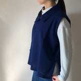 襟付きベスト
