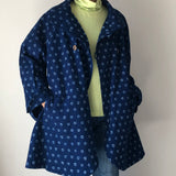 藍染めのリバーシブルコート 4way