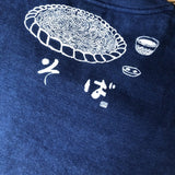 藍染めTシャツ【そば】
