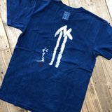 藍染めTシャツ【竹】